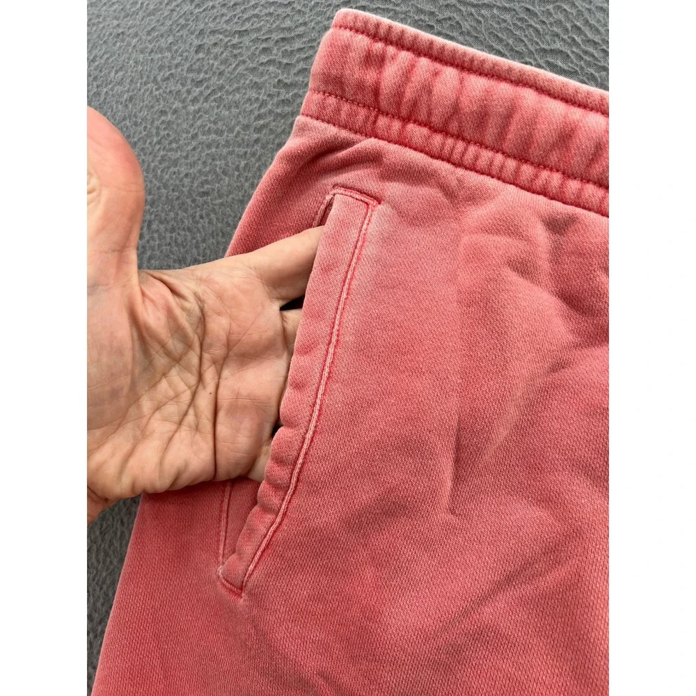 Nike Mens Club Fleece Shorts Mens XL Faded Red Coral Graphic Logo Drawstring